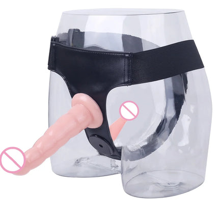 Strap on Double Penis Dildo Dual Ended Strapon Dildo Adult Sex Toys Vagina Prostate Massager for Man Woman Couples Sex Toy Shop