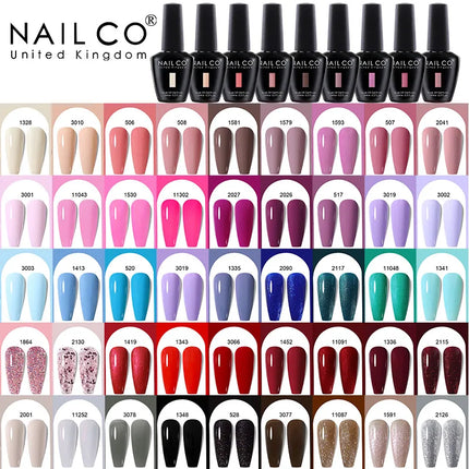 NAILCO Winter Series Color Gel Nail Polish 15ML Semi Permanent Soak Off Gel Varnishes Super Texture Gorgeous Nail Manicure Art