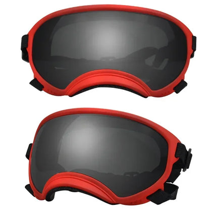 ATUBAN Dog Goggles Anti UV Strong Impact Resistance Adjustable Elastic Puppy Large Breed Dog Goggles Breathable Pet Sunglasses