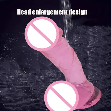 Soft Pink Dildo with Suction Real Dildo Fake Dick Penis Erotic Adult Gay Sex Toys Anal Plugs for Women Sexyshop Penis Products