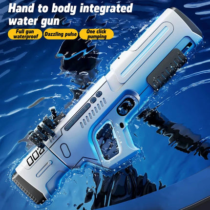 Super Fully Automatic Water Gun Toy With LED Continuou Shooting Water Pistol Spray Blaster Summer Beach Pool Toy for  Adult Gift