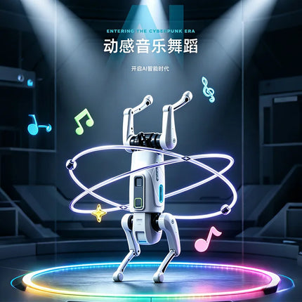 Cocol Intelligent Eight Wheel Remote Control Robot Dog Ai Bionic Light Music Dancing Long Battery Life Wireless Holiday Gift