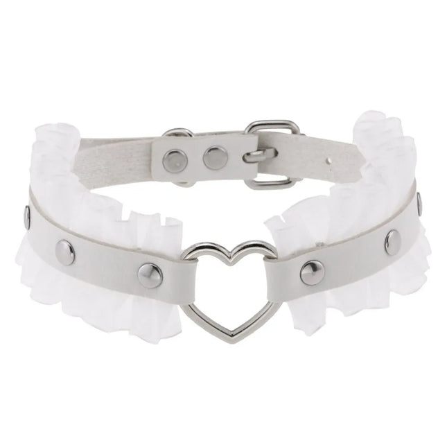 Adult Sex Products SM Sex Toy BDSM Female Leather Eye Mask & Heart Collar Cosplay Adult Mask Game Masquerade Party Face Masks