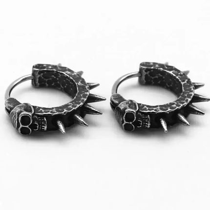 Hip Hop Ice Out Sparkling Round Inlaid Zircon Hypoallergenic Earrings for Men Women Fashion Cool Punk Rock Party Jewelry