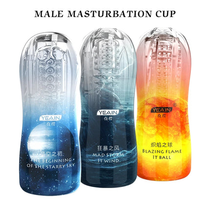 Male Masturbator Soft Pussy Adult Endurance Exercise Sex Products Transparent Vagina Vacuum Sucking Pocket Cup Sex Toys for Men