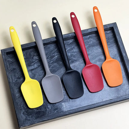 Food Grade Silicone Spatula Heat Resistant Non-Stick Kitchen Scraper for Baking Cake Cream Mixing Cooking Utensil
