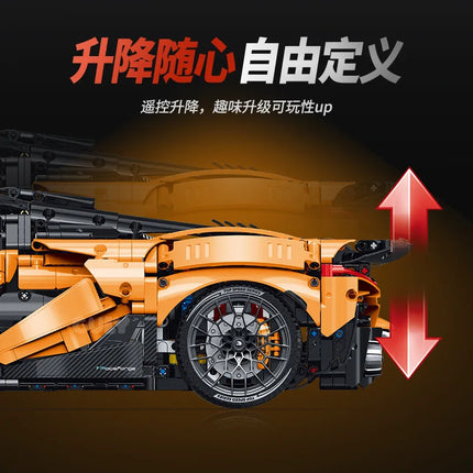 W1 Super Sport Racing Car Building Blocks 3466Pcs Technical 1:8 GULY 10650 Model Bricks Toys for Boys Gift Desktop Ornament Set