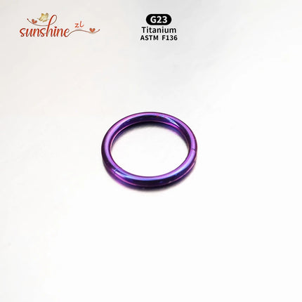 5PCS G23 Titanium Nose Piercing Implant Grade 12G 14G 16G 18G 20G Clicker Diaphragm Tragus Piercing Sexy Body Jewelry Wholesale