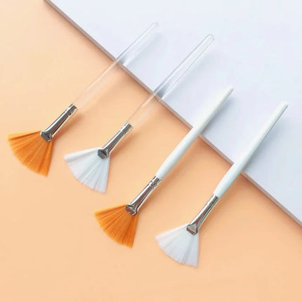 10/20/50pcs Durable Soft Fan Brush for Facials Makeup Applicator, Oil Control Facial Brush Cream Blending Salon Makeup Tools Kit