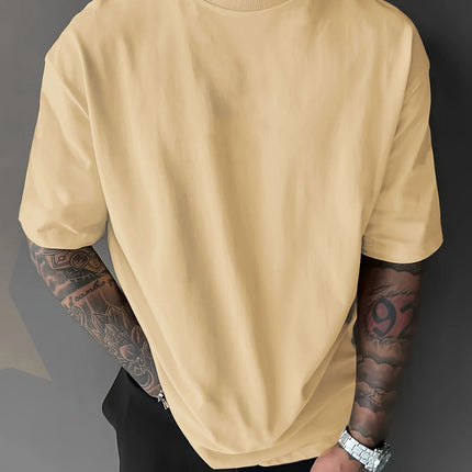 Men's summer pure cotton fashionable casual loose Japanese samurai sword pattern printed round neck short-sleeved T-shirt