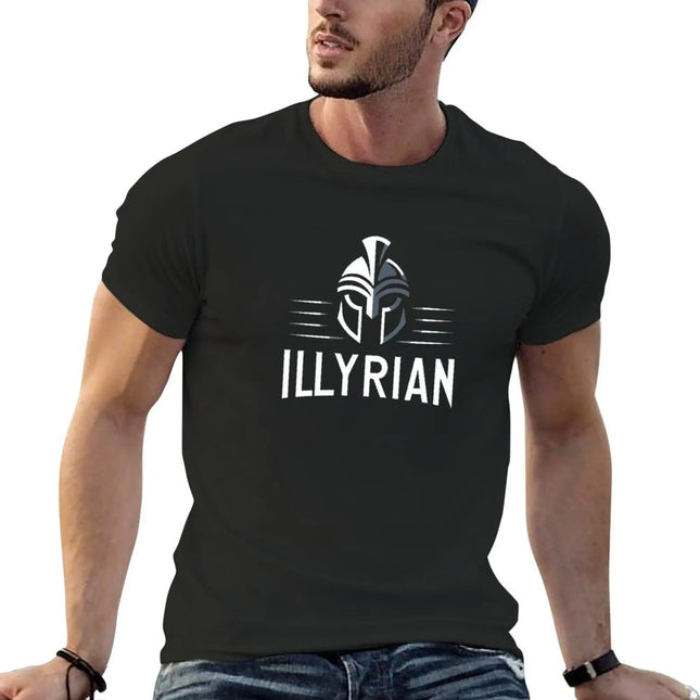 Illyrian Themed Logo III T-Shirt animal print for boys heavyweights big and tall t shirts for men