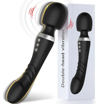 Double Headed Powerful Magic Wand Vibrators for Women AV Vibrator G Spot Massager Sex Toys Clit Stimulator Dildos for Adult 18+