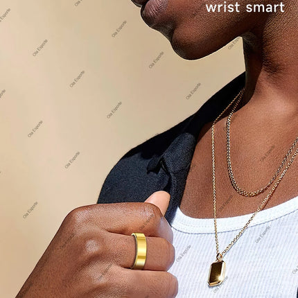 2026 New Smart Ring Heart Rate Blood Pressure Sleep Monitoring Motion Tracking IP68 Waterproof Men Women Smart Ring Holiday Gift