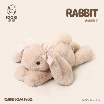 35cm New Simulated Shy Rabbit Doll Stuffed Plush Toy Cartoon Anime Cute Pillow Pillow Pillow Children's Birthday Gift Fun Doll