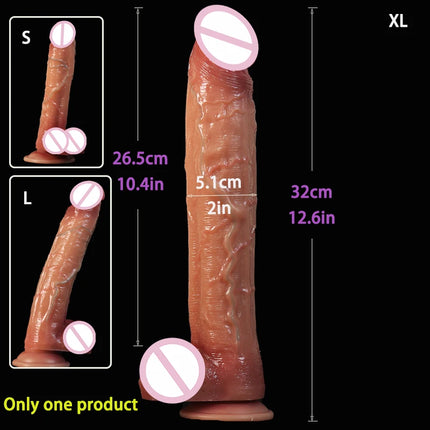 Simulation Skin Liquid Silicone Dildos Adult Products Realistic Suction Cup Dick Male Artificial Rubber Penis Sex Toys For Women