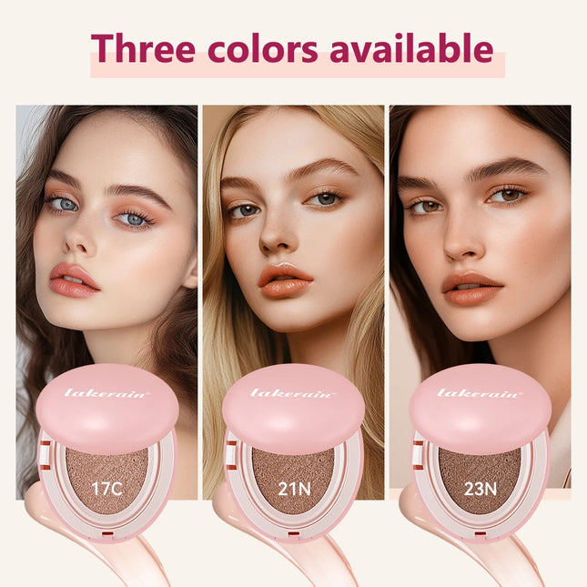 Lakerain Cushion Foundation Korean Makeup Base Mist Foundations Makeup Full Coverage Long-lasting Cc Cream Sunscreen Cosmetic