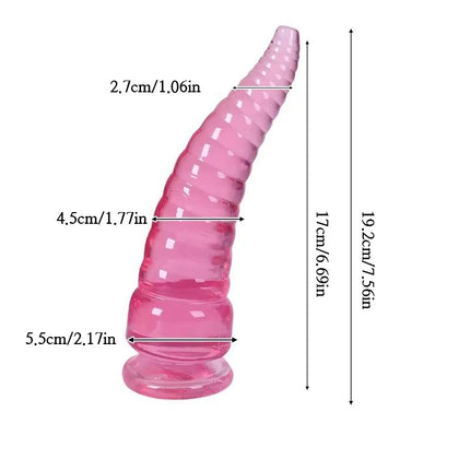 Threaded octopus tentacles, simulated anal plug, adult sex toy, men's and women's anal expanders, prostate massager, suction cup