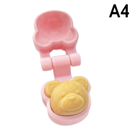 1Pcs 3D Sun Star Bear Cake  Mold 3D Printed Cake Cutter And Pusher Non-stick Doughnut Muffin Cups Cake Baking Tools
