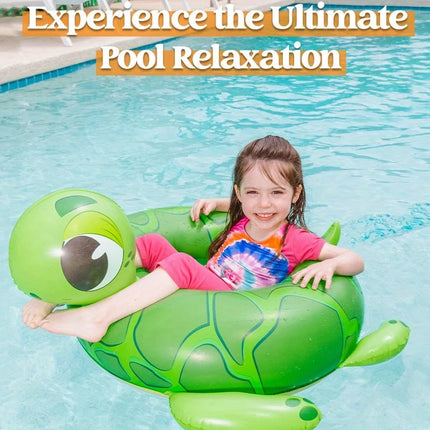 Joyfy 3Pack Inflatable Pool Tubes Floats Dinosaur Pool Beach Water Float for Kids Toddler Summer Party Decorations