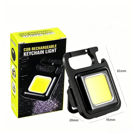 Mini COB LED Flashlight Rechargeable Portable EDC Torch USB C Pocket Lantern Flood Work Light with Clip Magnet For Emergency