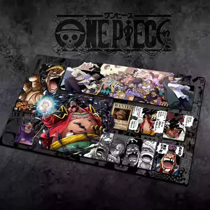 60*35cm Anime One Piece OPCG GAME Card PlayMat Comic Series New Four Emperors Teach Shankusu Buggy Luffy Chopper Collection Toys