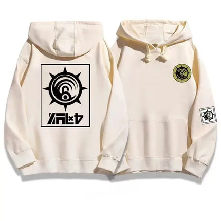 Anime GACHIAKUTA Hoodies Enji Print Oversized Y2k Sweatshirt Women Men Harajuku Fashion Cartoon Fleece Warm Female Male Hoodies