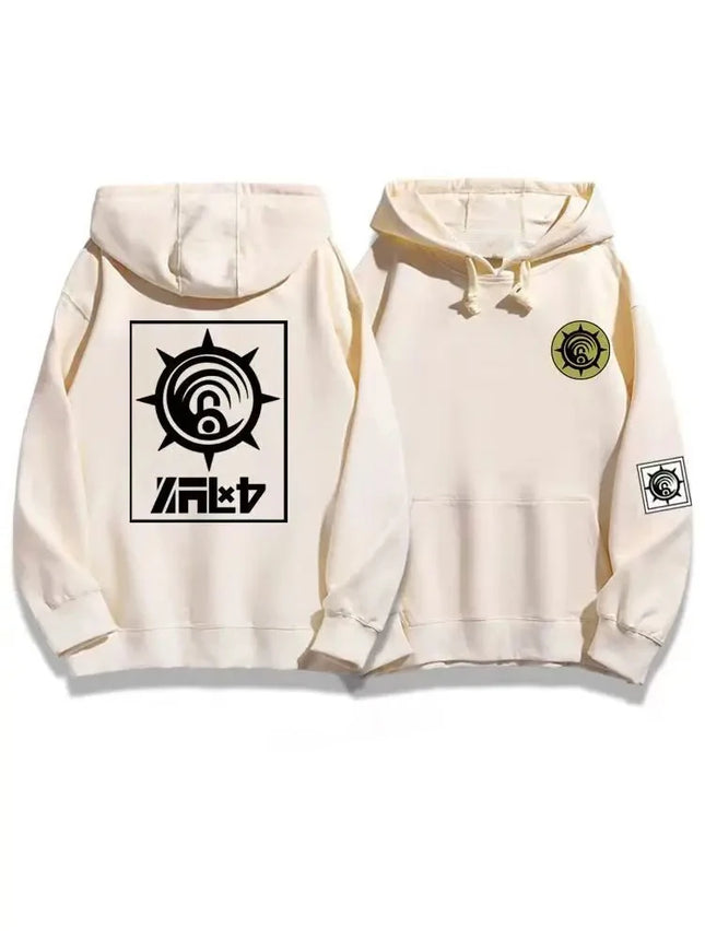 Anime GACHIAKUTA Hoodies Enji Print Oversized Y2k Sweatshirt Women Men Harajuku Fashion Cartoon Fleece Warm Female Male Hoodies