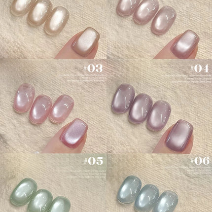 TC 12-Color Cat Eye Magnetic Gel Nail Polish 10ml Full Coverage Vernis Semi Permanent Super Gorgeous Nail Manicure Varnish Gel