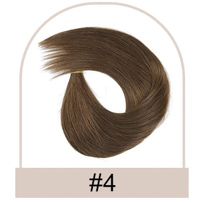 Straight Hair Extensions Addbeauty Flat Tip Natural Human Remy Hair Extension 0.8g/pc 1g/pc 50pcs 100% Brazilian Real Human Hair