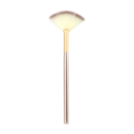 5pcs Fan Brushes Facial Brushes Soft Makeup Brush Cosmetic Applicator Tools Wooden Handle and Soft Fiber for Glycolic Peel Mask