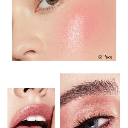1pc Face Blush Cream Stick Korean Makeup Cosmetic Waterproof Long Lasting Lipstick Red Matte Blush Stick  Makeup Cream Blush