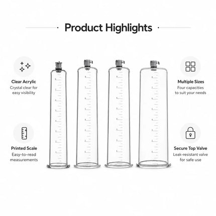 Penis Enlargement Replacement Bottle Penis Pump Cylinder Accessories for Dick Extender Enhancer Exerciser Trainer Sex Toys Men