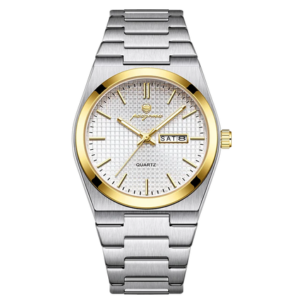 PAAZOMU Luxury Men Wristwatch Waterpro Of Luminous Date Week Watch For Man Stainless Steel Men's Watches Quartz Male Clock Sport