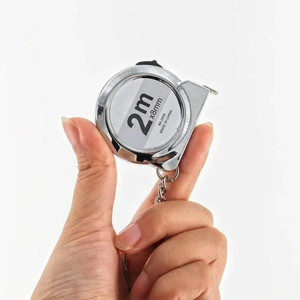 Portable mini tape measure 2 m long brass material keychain design small home measuring tool for hand sewing and other uses