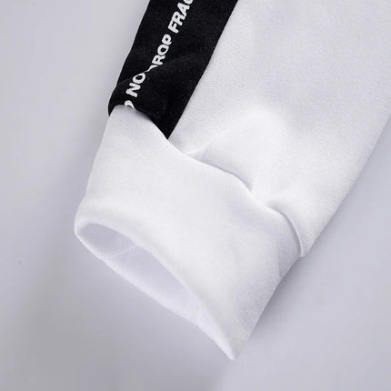 Mens Hooded Sweatshirt Casual Sports Tops Fashion Classic BlackWhite Simplicity Pullover Jogging Pants Street Tracksuit Clothing