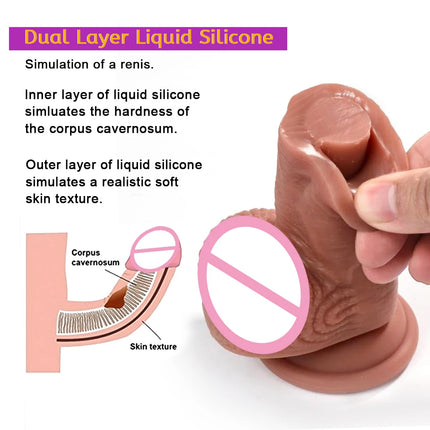 Yellow White Black Realistic Thick Huge Dildo Soft Anal Plug Masturbators Penis Adults Sex Toy for Women Suction Cup Big Dick
