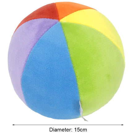 Baby Recognition Color Ball Plush Bells Ball Plush Multi Color Sensory Educational Toy Pet Training Toy Colorful Plush Bell