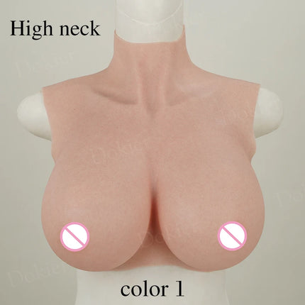 Dokier Realistic Silicone Breast Forms Fake Boobs Tits Shemale Transgender Sissy Drag Queen Crossdresser Breastplates Cosplay