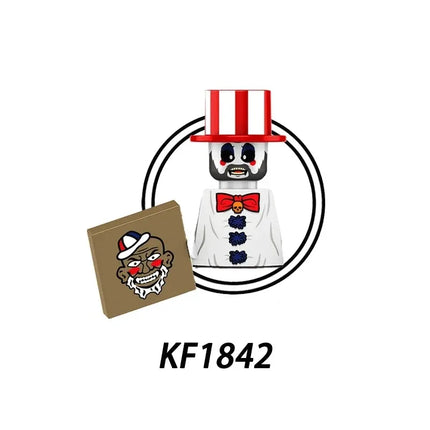 Blind Box KF6173 KF6175 KF6176 Killer Klowns Mini Figure Classic Horror Thriller Movie Building Block Model Doll Halloween Toys