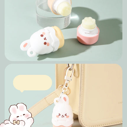 Fruity Children Baby Lip Balm Moisturizer Nutritious Anti Dry Cracking Lip Mask Cute Cartoon Bunny Kids Autumn Winter Lip Care