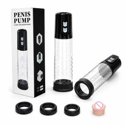 Electric Penis Pump Penis Enlargement for Men Extend Pump Penis Extender Male Masturbator Dick Vacuum Pump Adult Goods Sex Toys