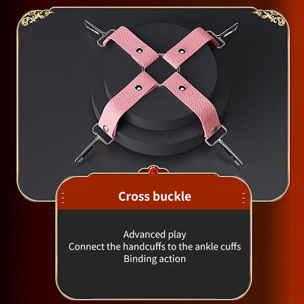 BDSM Adjustable Straps Bed Restraints Sex Bondage Kit For Couple Handcuffs Ankle Cuffs With Bondage Set SM Adult Games Sex Toys