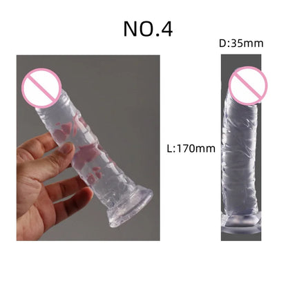 Dildo Jelly Oversized Sex Toy For Women Artificial Female Anus Dildos Gay Masturbation G-spot Orgasm Simulated Penis Erotic Shop