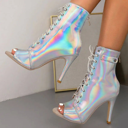 Women's Dance Shoes Ladies Latin Ballroom Dance Boots   Dance Shoes Boots Girls Sexy Stiletto Heels Fashion Salsa Party  Shoes