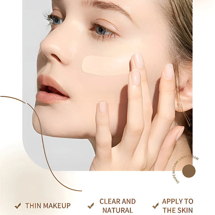 VINCINER Matte Stick Foundation Cream Long-Wear Waterproof Covers Dark Circles Full Coverage Concealer Stick for Base Makeup