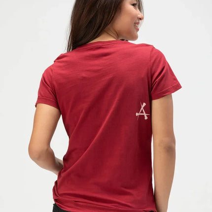 AFFICTION Red Goth Short Sleeves Men Women Vintage Cotton Couple Matching Hip Hop Streetwear Distressed Round Summer Grunge Tee
