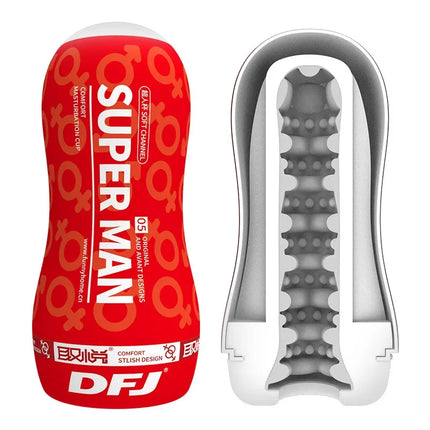 Male Masturbator  Sucking Multiple Channel Stimulation Vagina Adult Endurance Exercise Adult Supplies Vacuum Pocket Cup for Men