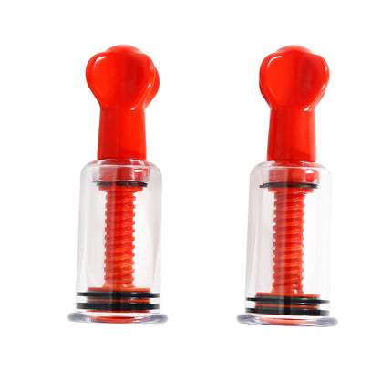 1 pair Breast Nipple Sucker Clitoris Sucker Clamp Breast Vacuum Pump Enlargement G-spot Stimulate Massager Sex Toy For Women Men