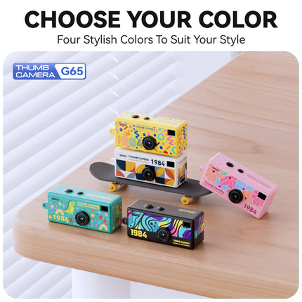 1080P Full HD Digital Camera with Built-in Flashlight 21 Creative Filters Mini Portable Camera for People Photography Gifts