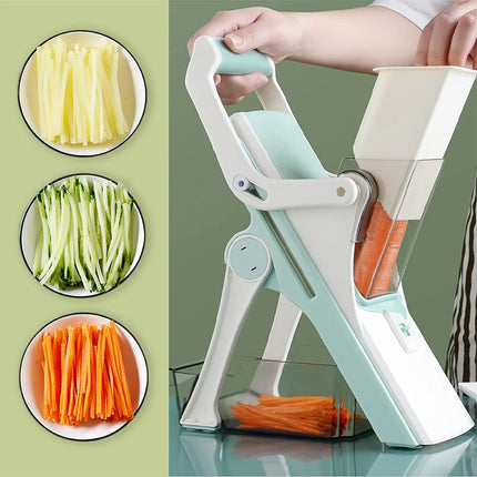 5-in-1 safe multifunctional slicer mandolin manual vegetable cutter radish fries tool kitchen accessories gadget meat cutter